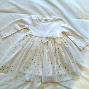 Carters long sleeve tulle dress
